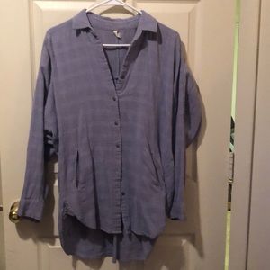 Free People Oversized button down tunic